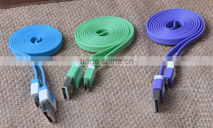 For iPhone USB Cable 100% Original Charger Cable Noodle Design,For Mobile Phone