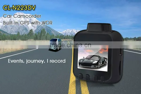 Smallest body biggest horizon 1.5inc gps g-sensor night vision1080p mini car black box camera