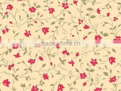 WallFace orange silver flower Design PVC wallcovering decor P1048-2