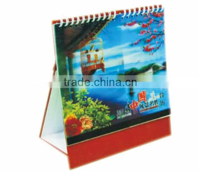 Customized logo 3d stereo calendar