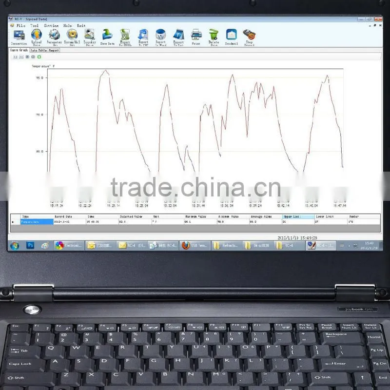 USB Internal External Sensor Temperature Data logger Datalogger Temp Recorder