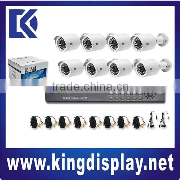 Cheap H.264 8CH DVR with 850TVL Network Camera Kit