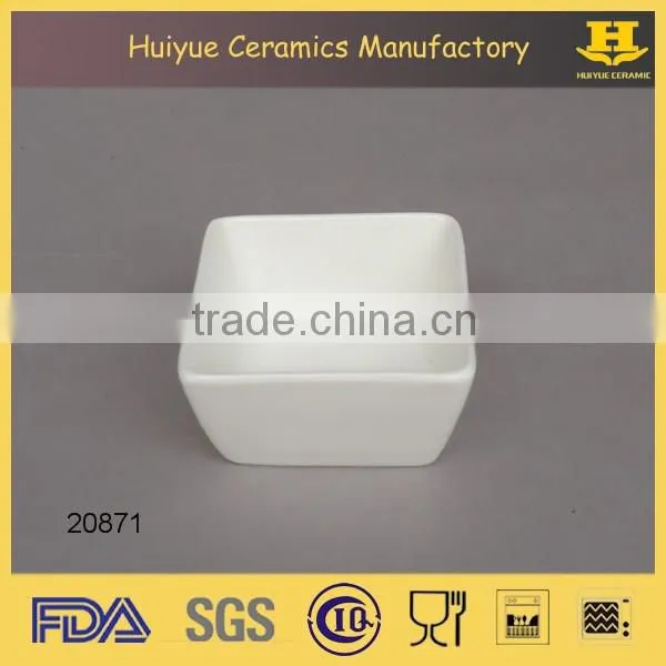Round Ceramic Dish for Appetizer