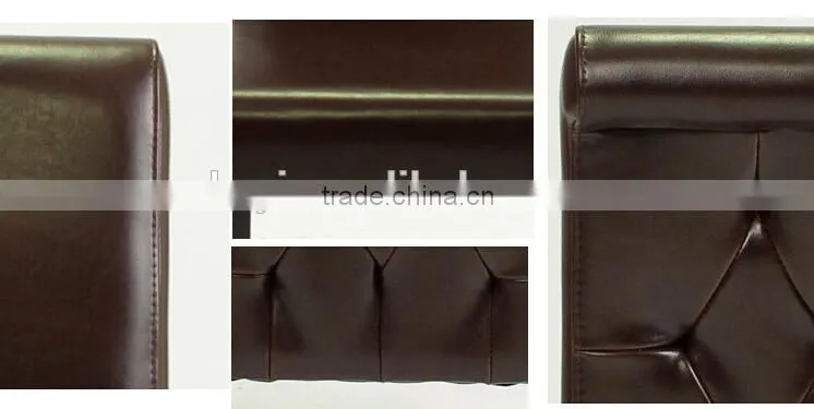 Special back design high leather chairs dining room furniture/leather restaurant chair (KY-3216)
