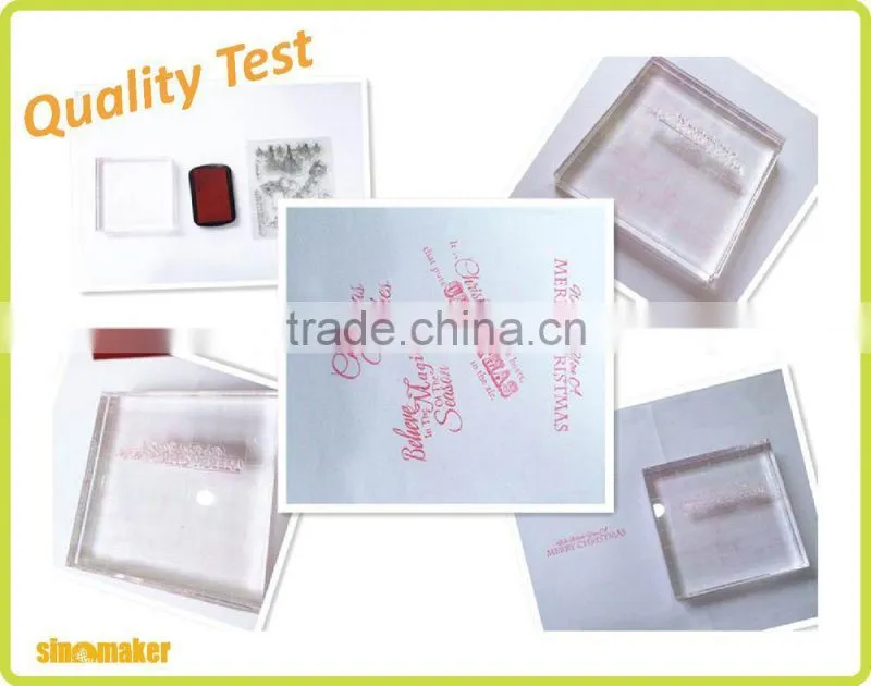 custom wholesale acrylic rubber clear stamps