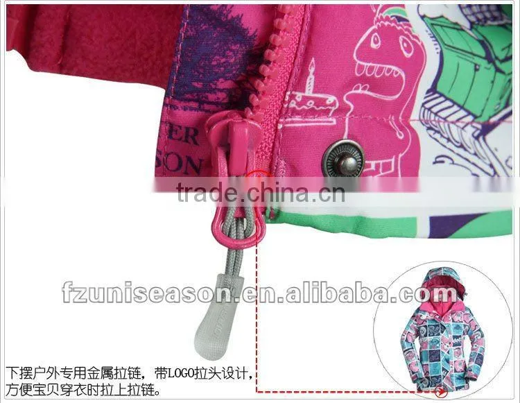 2013 Fashion Hoohie Girls Ski Jacket