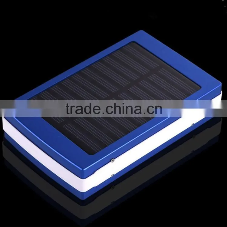 Waterproof solar power bank 6000mah 10000mah 11000mah are available LED flashlight power bank case
