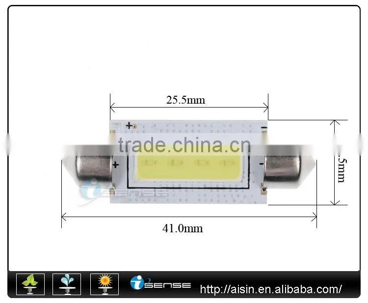 Saleable 1W high power 36mm Festoon Dome lamp led automotive light