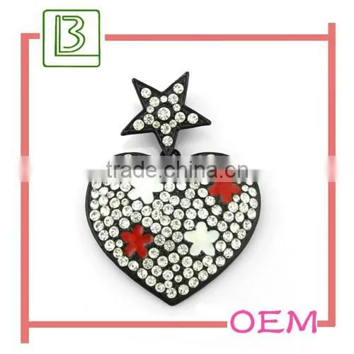 custom logo oval tags pendant metal Jewelry tags