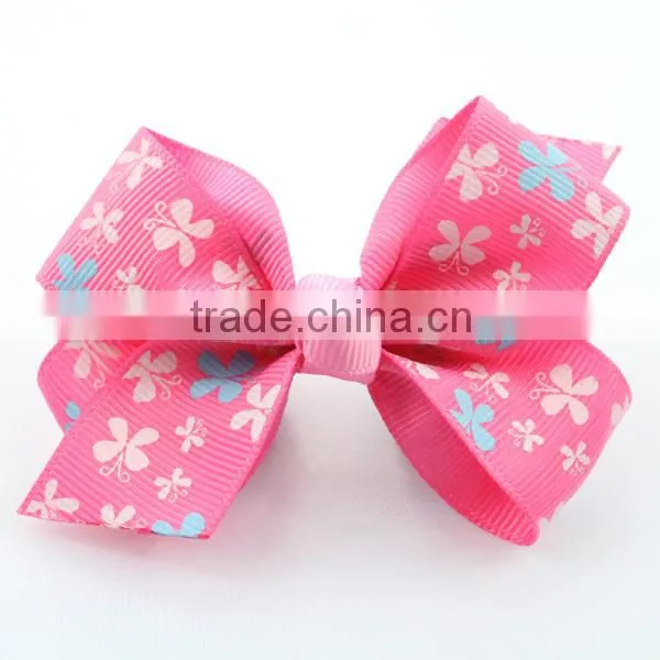 Sweet butterfly Printed Ribbon Bow