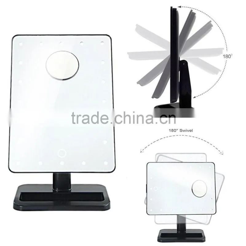 Wholesale cheap theatrical vanity girl hollywood led makeup mirror with light, lighted makeup mirror