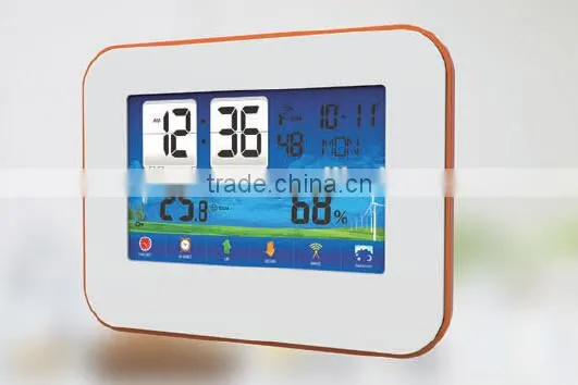Touch screen LED alarm clock with temperature S636CS meet CE and RoHS