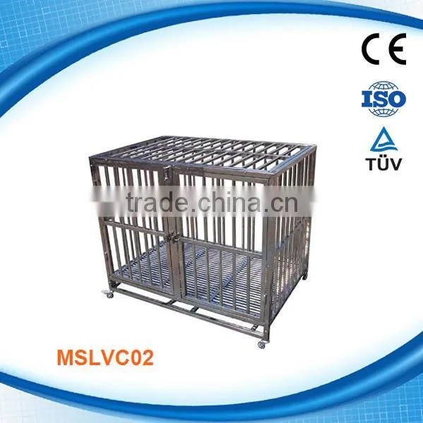 MSLVC04W Stainless steel resist corrosion dog cage for dog pets grooming