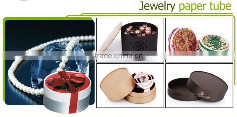 Custom high quality round tube wine gift box