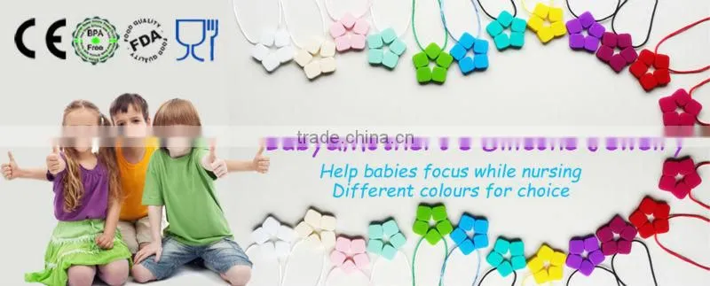 Natural Wooden Baby Teething Necklace