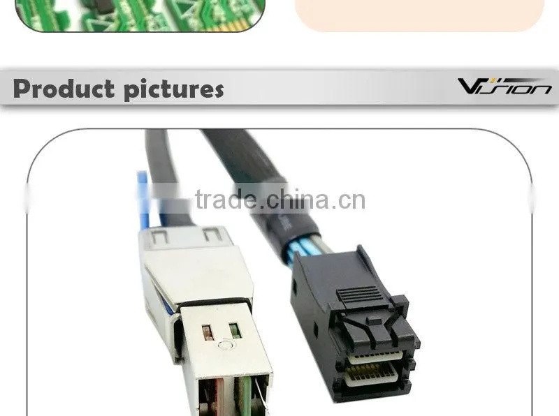 1m HD internal Mini SAS SFF-8643 to external Mini SAS SFF-8644