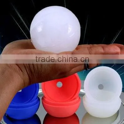 Hot sale 3D silicone ball shape ice cube tray