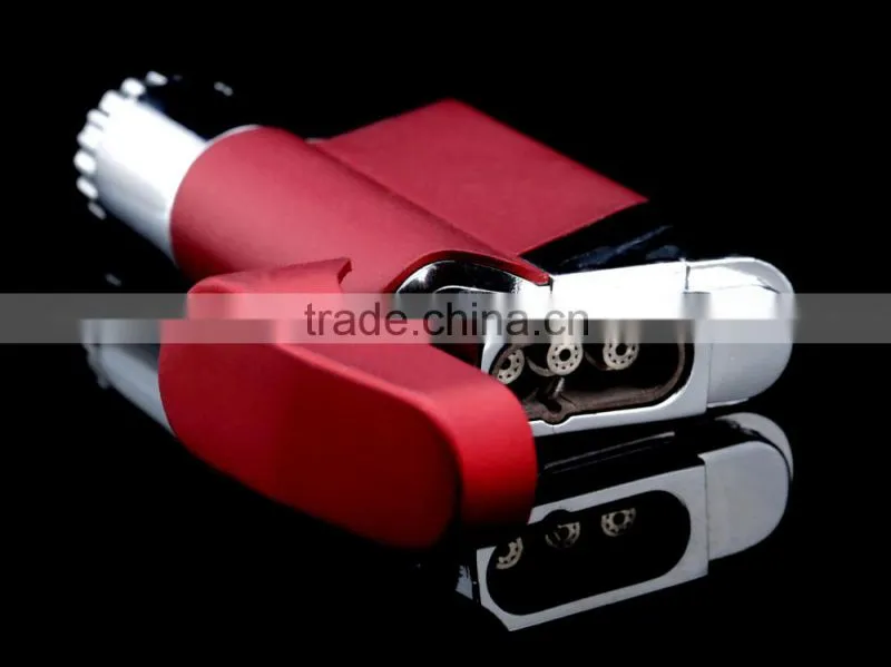 Wenzhou Teling popular metal material Triple torch lighter