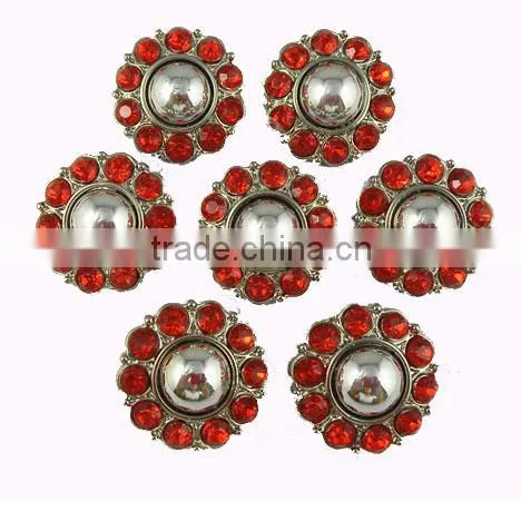 Hot sale wholesale retail sewing button acrylic rhinestone button with shank pearl Christmas button For DIY flower center
