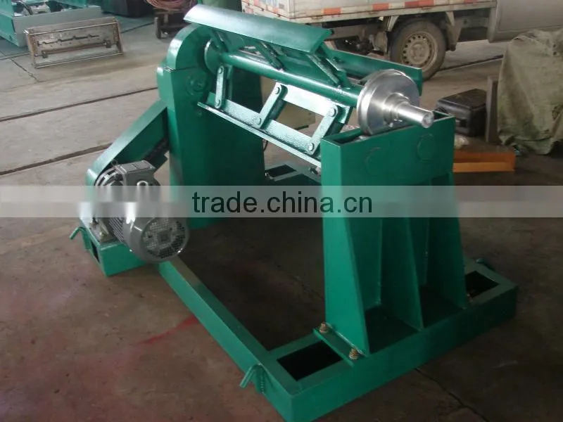 5 T electric uncoiler roll forming machinery