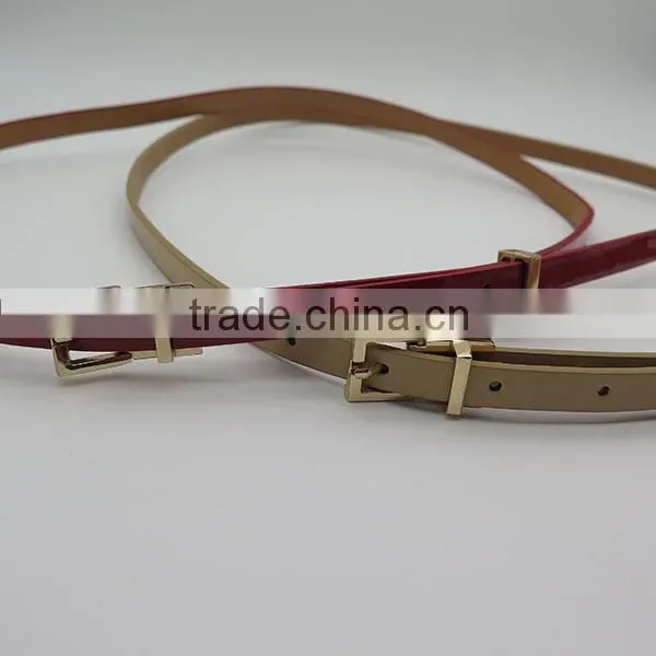 Simple skinny belt for jeans and dress