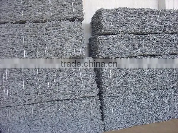 zinc95% Al5% coated Galfan wire gabion box made of hexagonal wire mesh for rockfall netting