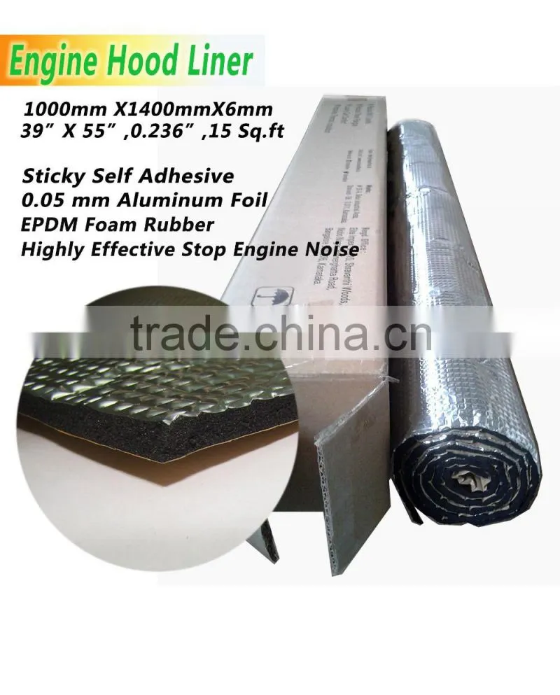 Foil foam rubber noise and heat insulation material