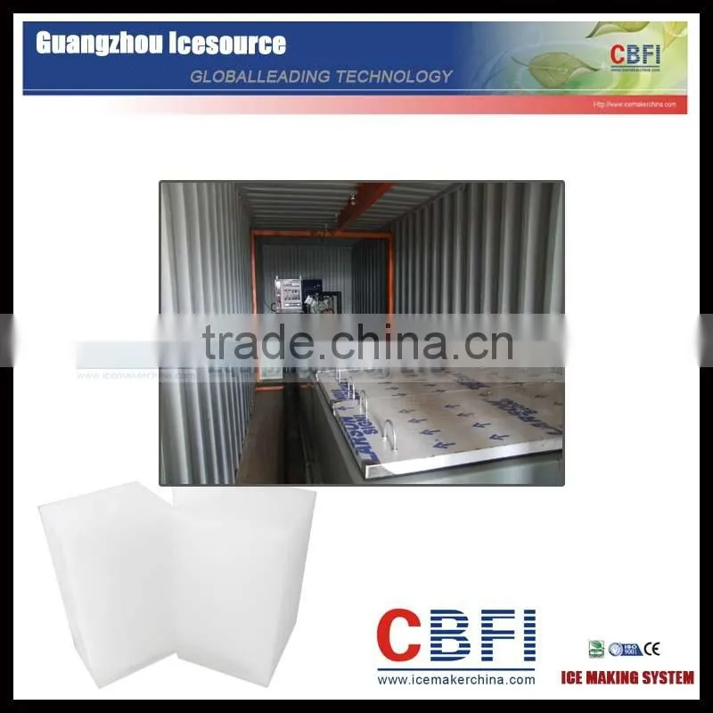 mobile containerized block ice machine