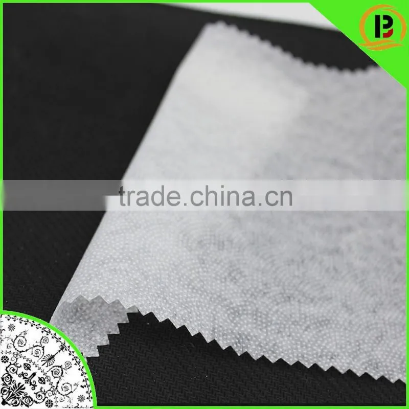 PES single dot adhesive non woven fabric Sector dot interlining fusible paste dot interlining