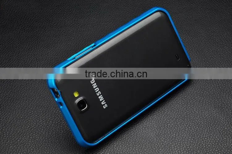 metallic aluminum bumper Case For Samsung galaxy note 2