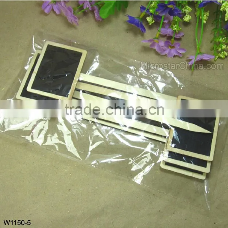 Creative mini blackboard inserted card standard price tag floral decoration inserted card seat license