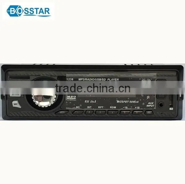Popular sale car radio mp3 player support USB SD MMC with FM transmitter BST-1238MP3