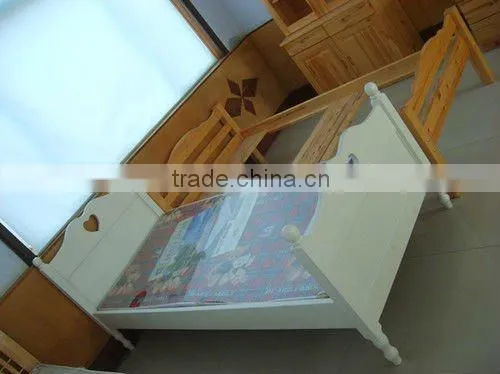 UCF-065 Bedroom furniture birch Wood bed