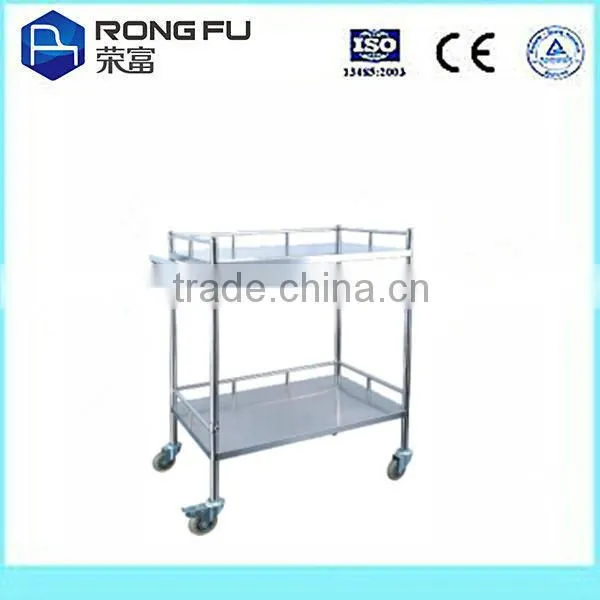 stainless steel medical trolley