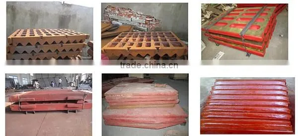 Jaw crusher wearing spare parts,jaw plate with high manganess steel from SANYYO