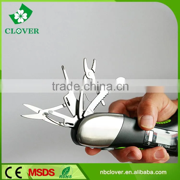 With knife,flashlight and life-saving hammer best car tire pressure gauge
