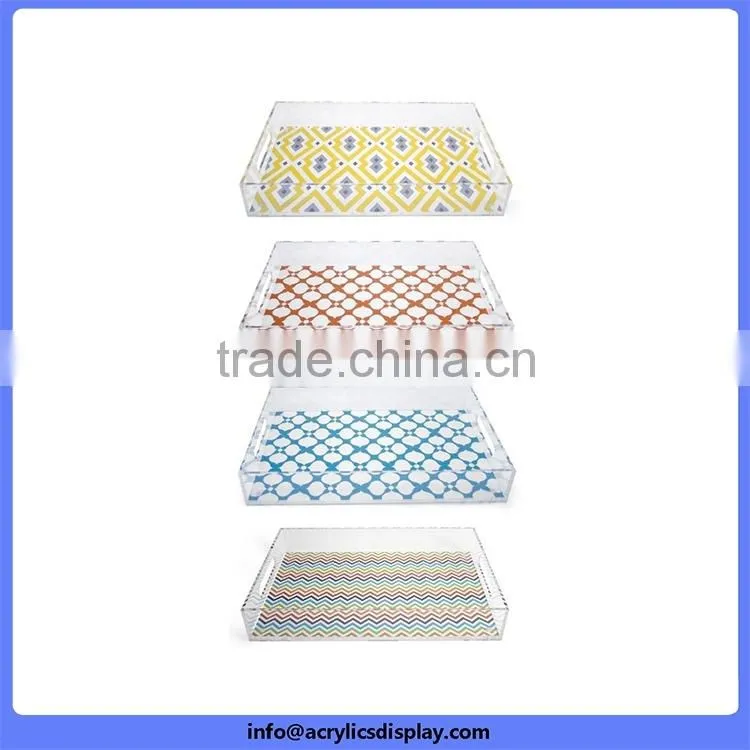 Practical super quality transparent acrylic trays