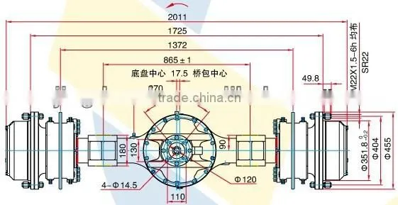 XCMG Drive Axle Manufacturing Supplier construction machinery wheel loader axle xcmg axle 408100433 manufacturer supplier
