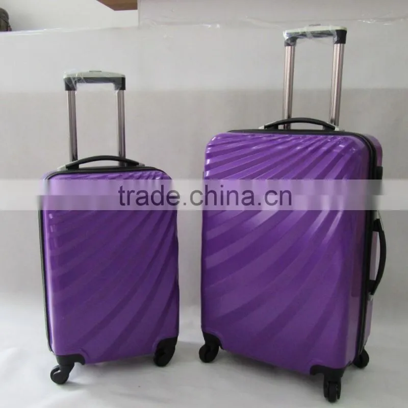 Bright beautiful-shape ABS+PC trolley luggage