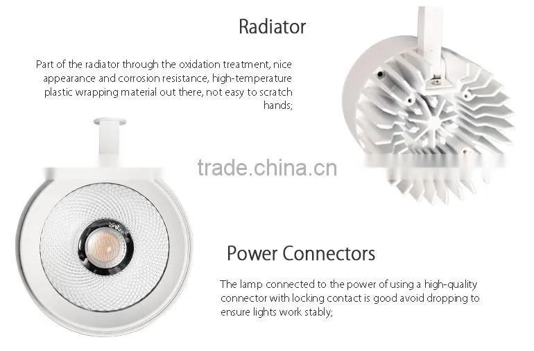 longer life COB FOR shopping malls, hotels, halls led track light 30w