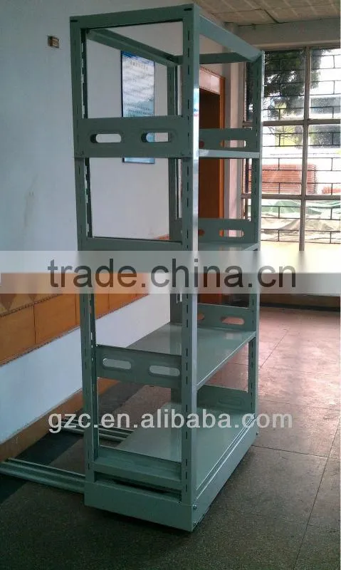 library multi-tier book shelf