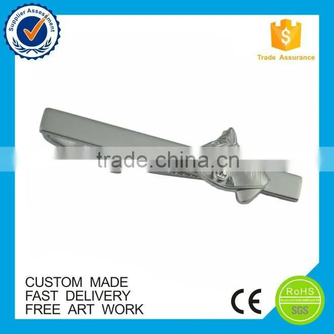 Wholesale train design custom brass metal tie clip