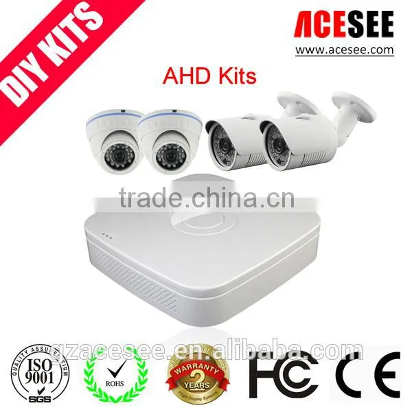 ACESEE H.264 HD Image Sensor 4Channel DIY Camera 720p ahd kit