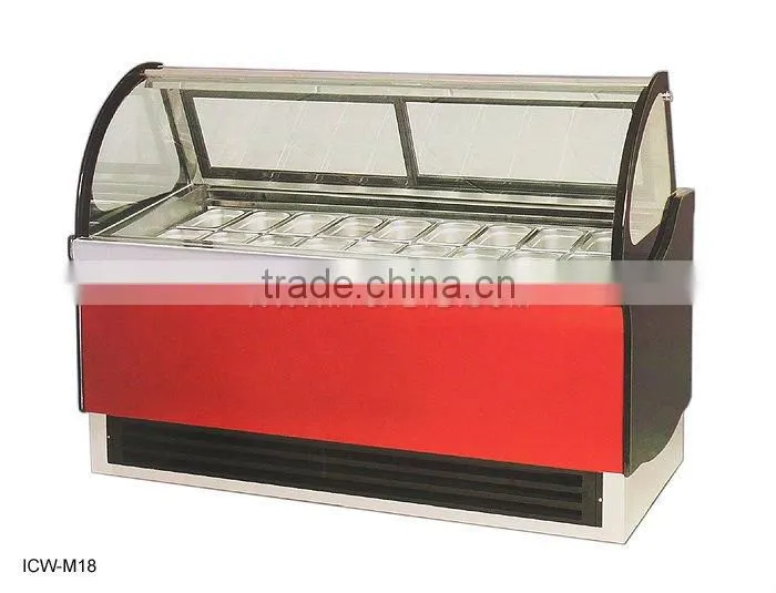 Display cooler Automatic defrosting Ice cream showcase