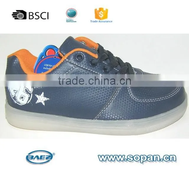 New Style Colorful Running Sport/Casual Changeable Color light up kids led shoes