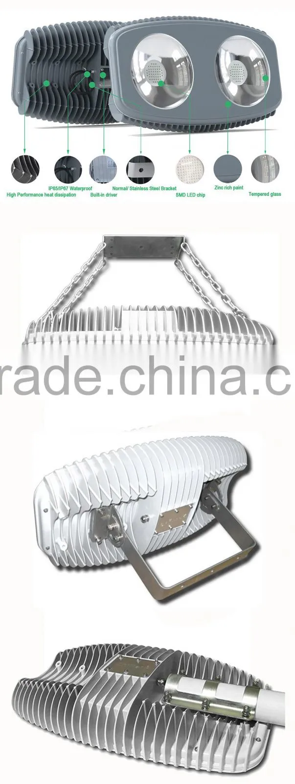 2015 Hot Sale 5 Year Warranty Dimmable and Photocell Fuction Osram High Power Led Street Light Retrofit Kit (TUV UL CE RoHS SAA)