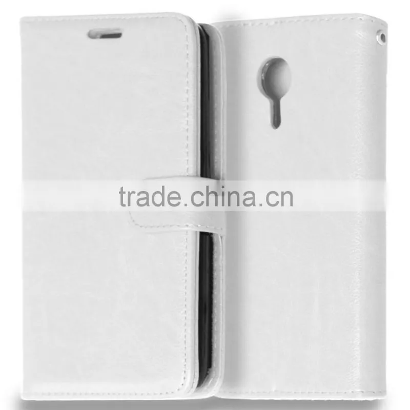 Mobile Phone PU Leather Flip Card-slot Case for Meizu MX5