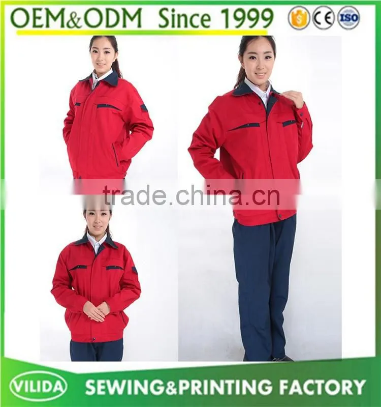 Good quality industrial working safety uniform security safety worker uniform customized