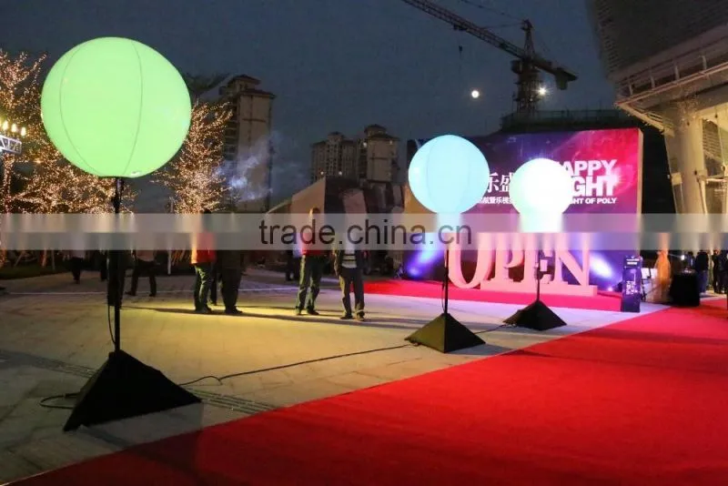 1m inflatable lighting halogen balloon with tripod for decoration