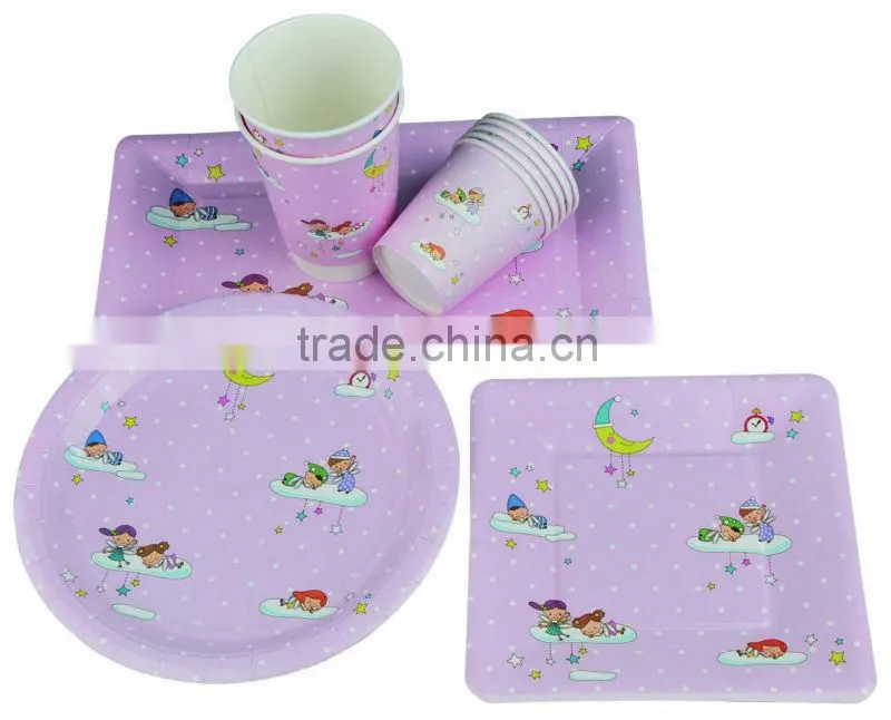 8" square /round shaped machine paper plate